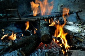 El fuego del asado