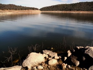El lago del dique "La viña"