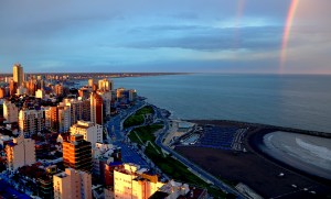 Arco Iris en la costa