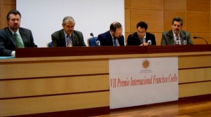 Entrega del Premio Francisco Coello en Jaén, España.