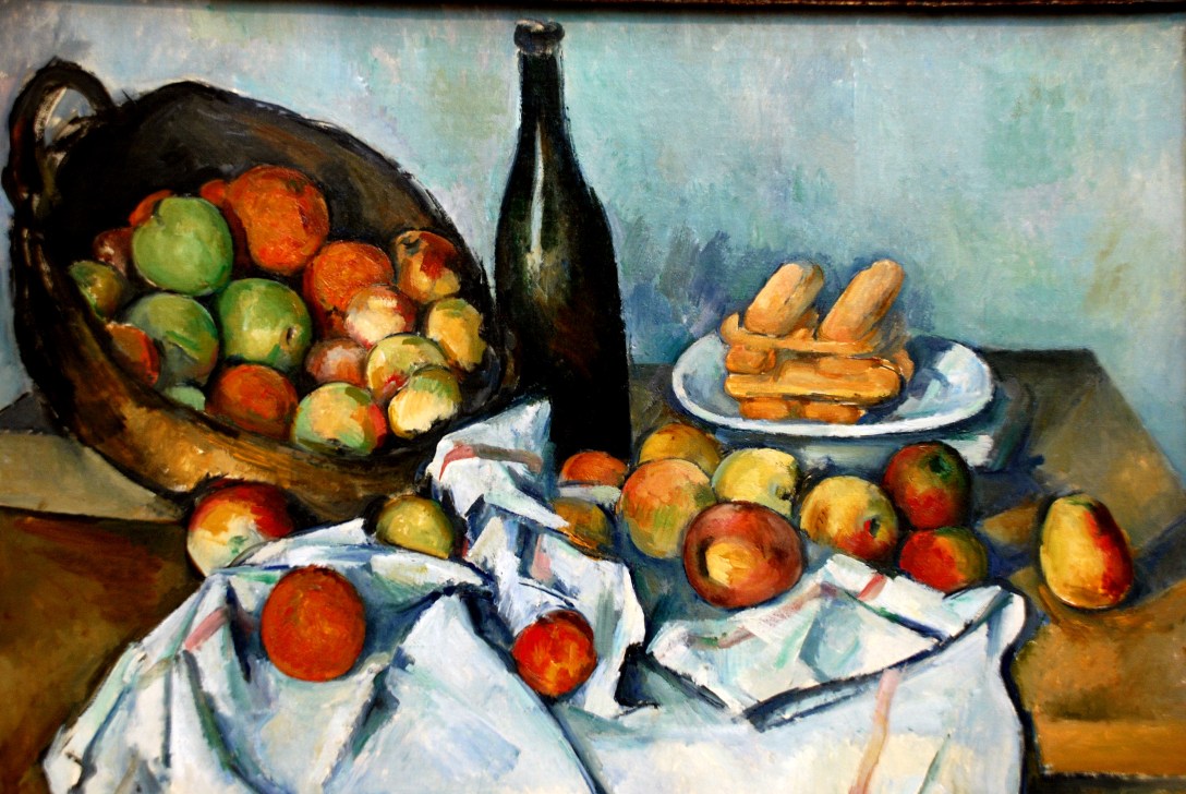 Fotografía de un cuadro de Cezane en el Instituto de Arte de Chicago.