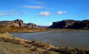 Río Chubut en Los Altares