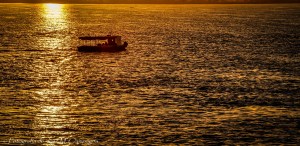 Amanecer frente al río, costanera Ciudad de Formosa