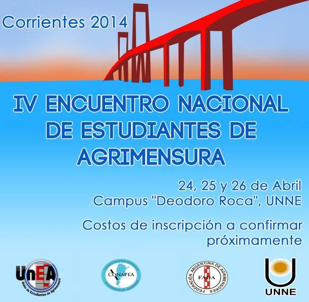 IV encuentro nacional de estudiantes  de agrimensura