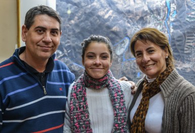 Sonia Casini y familia