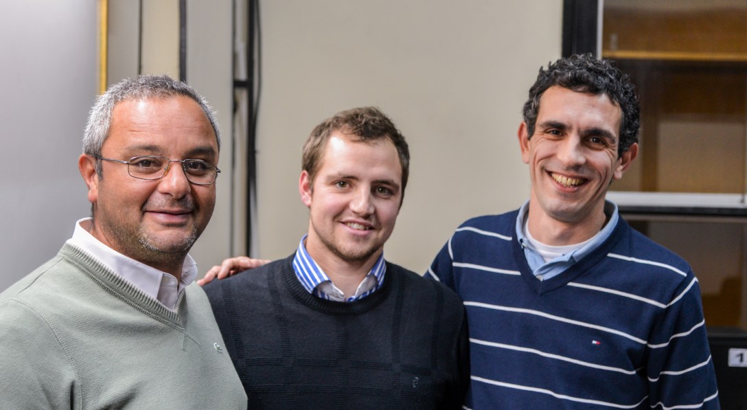 Andrés Demarchi, Alfredo Cattani y Julio César Badaró