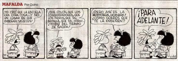 Para adelante, Mafalda por Quino
