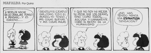 Ser común. Fuente:  Mafalda de Quino