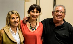 Marcela Candia y sus padres