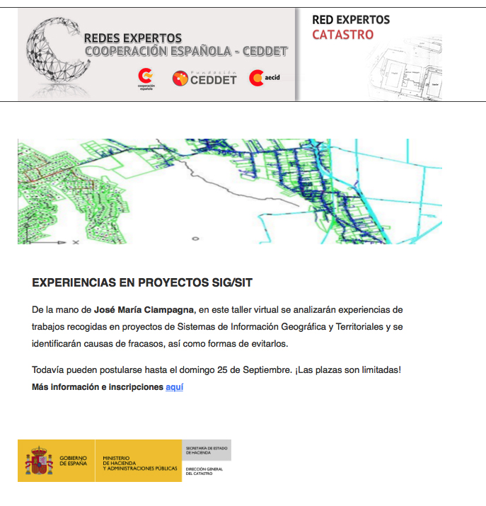 Experiencias en Proyectos SIG/SIT